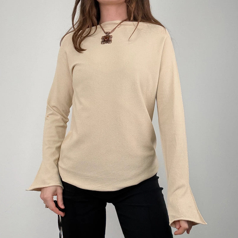 structured cream knit jumper