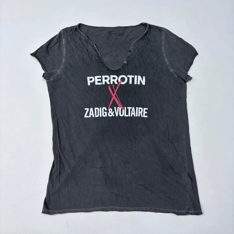 graphic distressed slouchy Zadig & Voltaire t-shirt