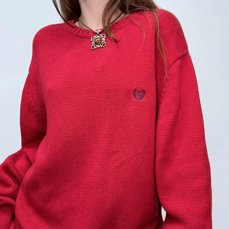 chunky slouchy knitted jumper