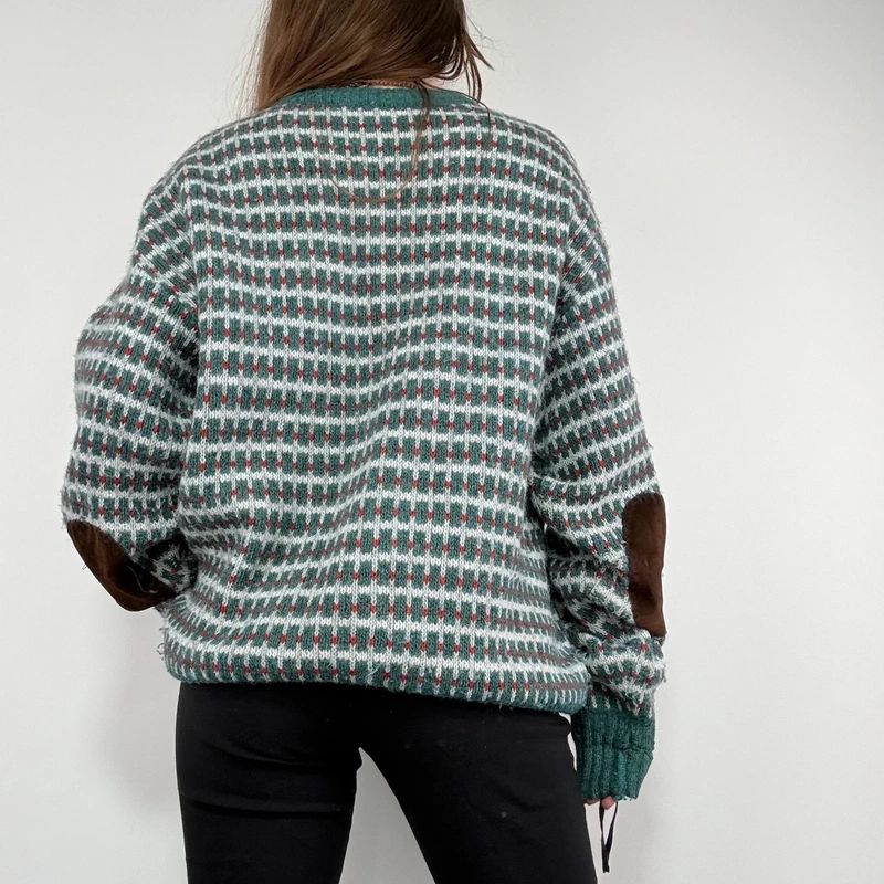 oversized knitted jumper