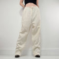 Laura Ashley vintage cream pinstripe trousers