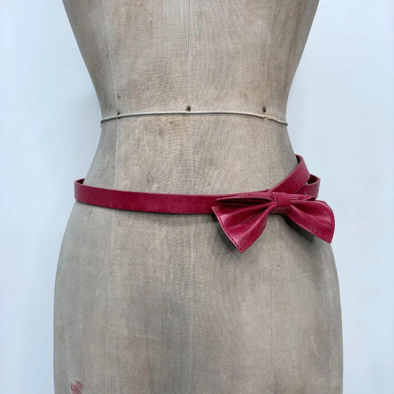 red bow waist belt