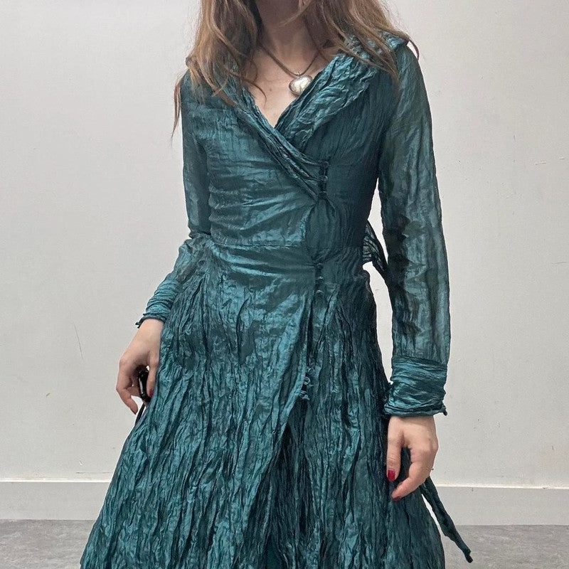 crinkle satin fairy dress