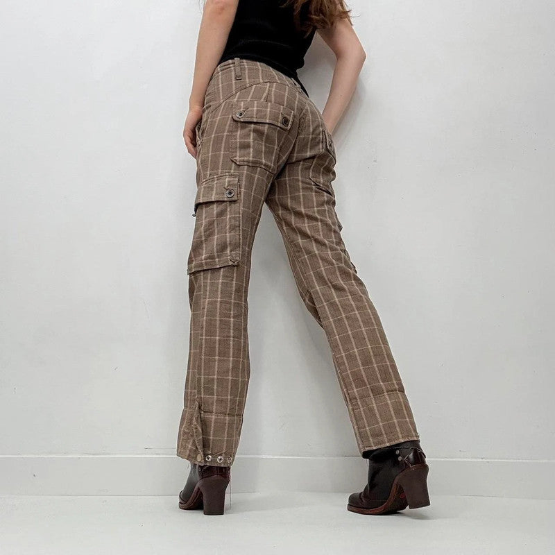 pinstripe diesel low rise trousers