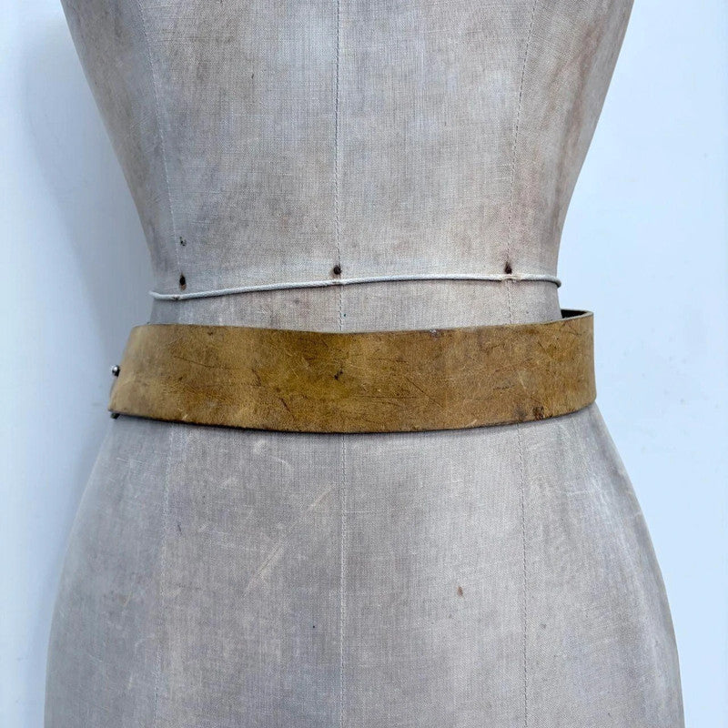 tan leather twist belt
