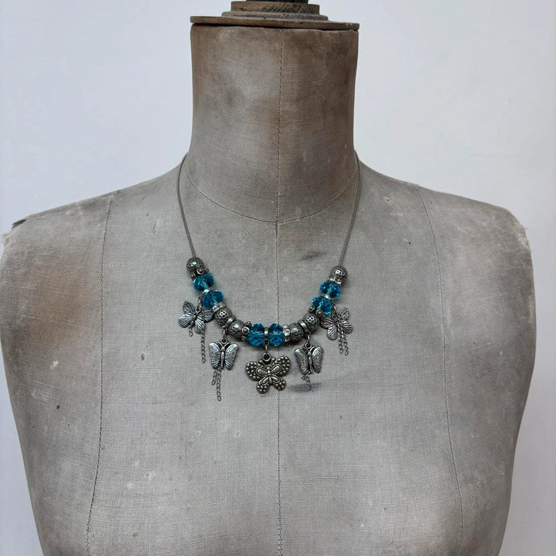 Butterfly charm necklace