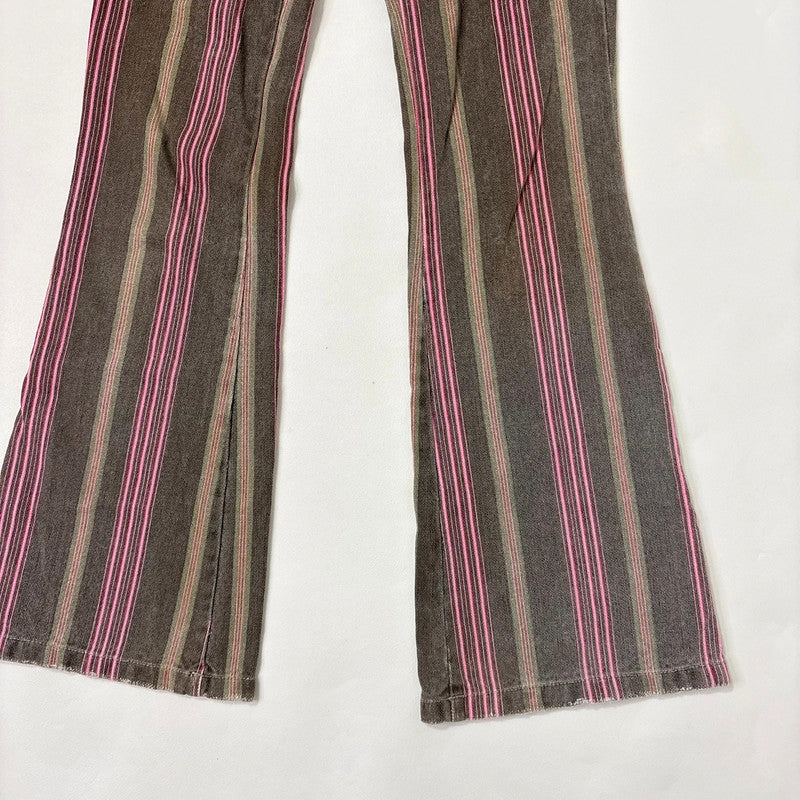 Diesel pinstripe flared jeans