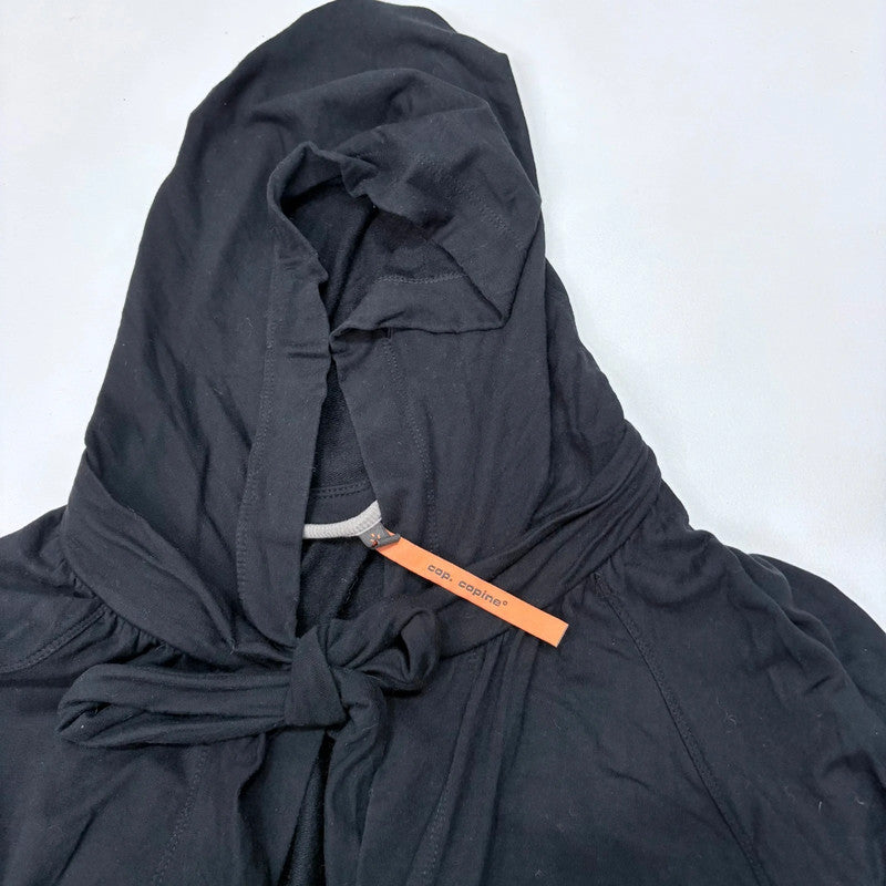 Cop Copine black flared hooded jacket