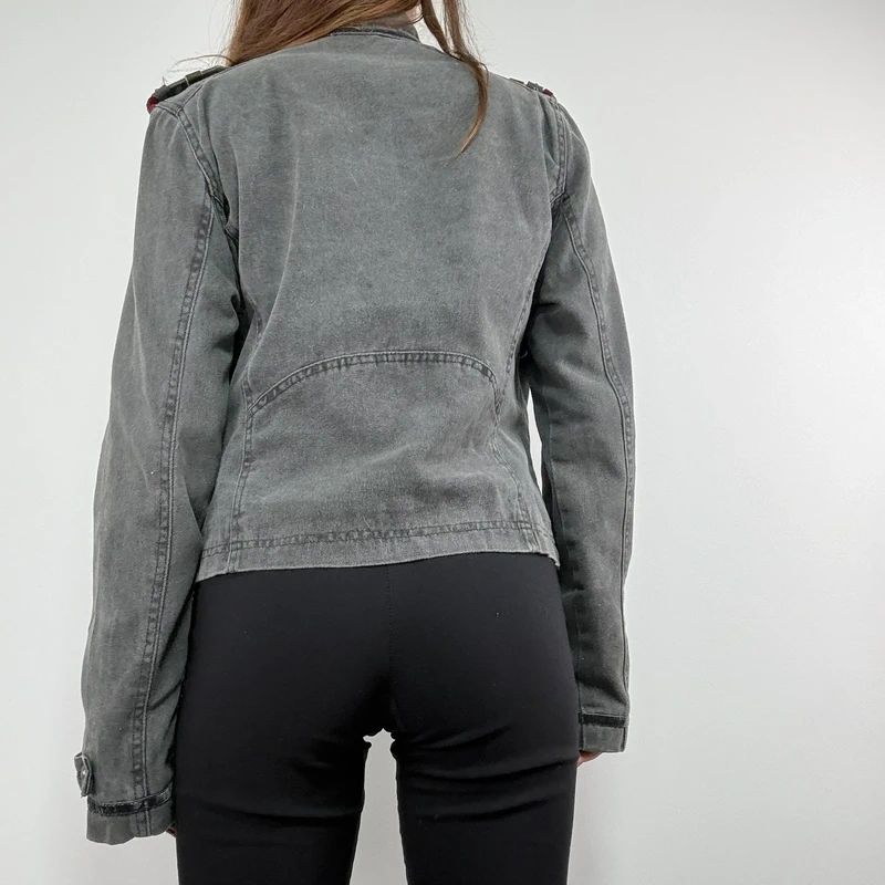 Khaki military napoleon military jacket
