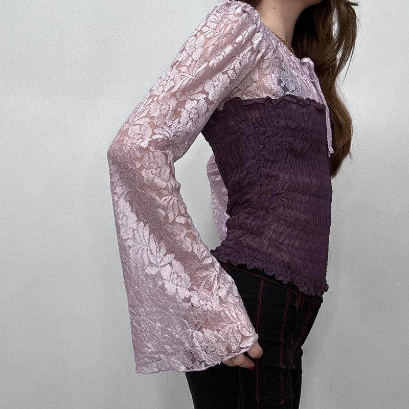 lace off the shoulder fairy top