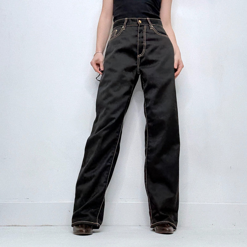 black eytys straight leg trousers
