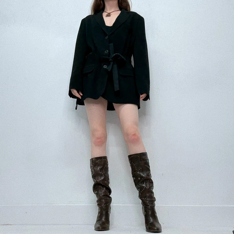 black moschino blazer dress