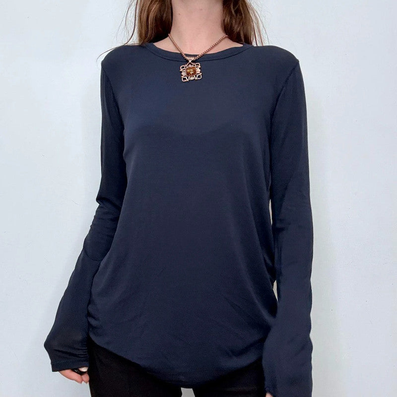 navy Sandro slouchy t-shirt