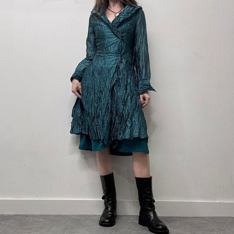 crinkle satin fairy dress