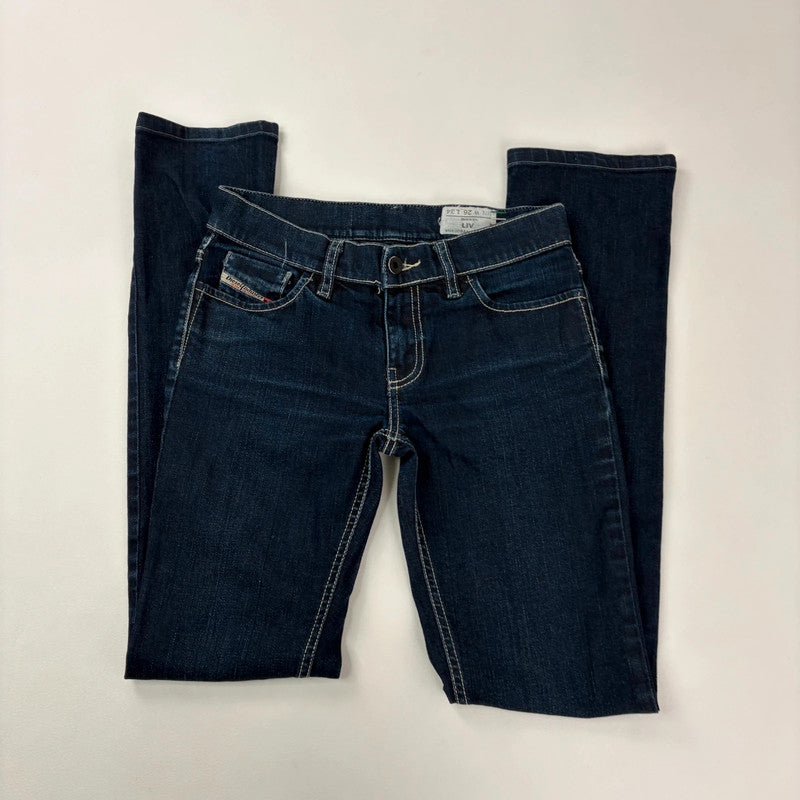 Dark wash denim diesel low rise jeans