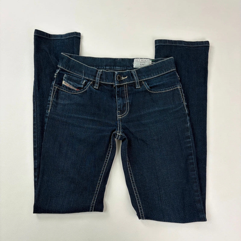 Dark wash denim diesel low rise jeans