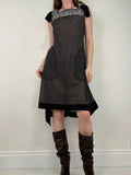 black polkadot Cop Copine midi dress
