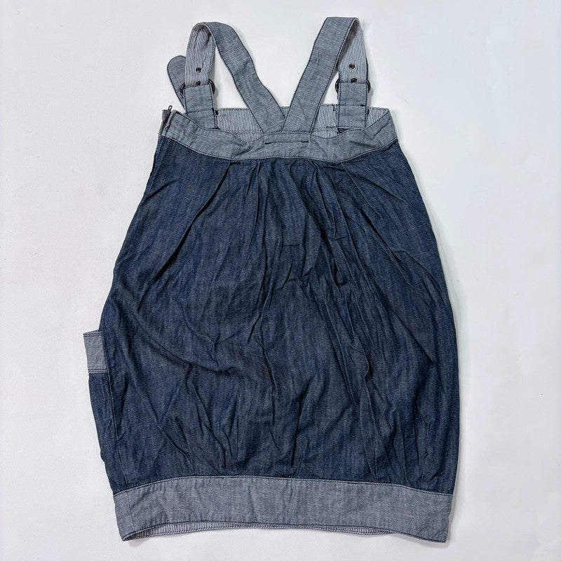 Miss sixty denim pleated pinafore dress
