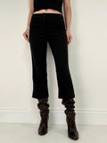 black cropped capri paints