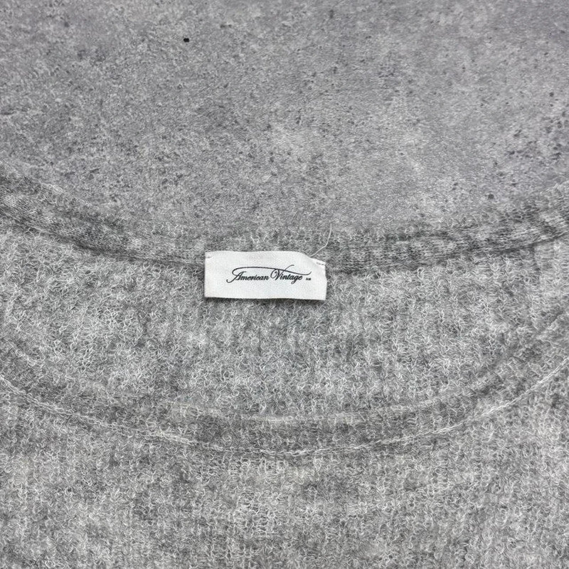 sheer mohair knit cropped jumper