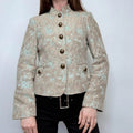 brown brocade regency military jacket