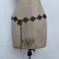 chunky brass metal waist chain belt