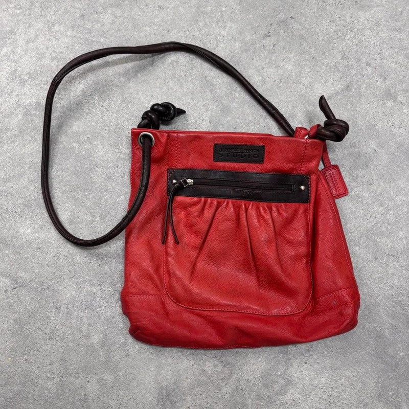 red leather crossbody bag
