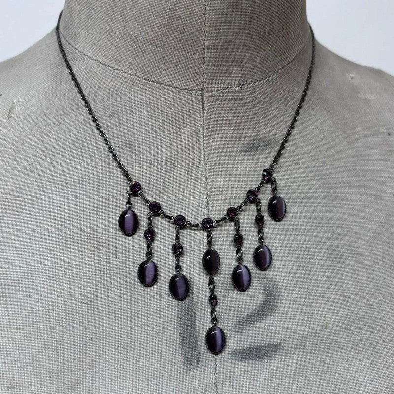 metal chandelier chain necklace