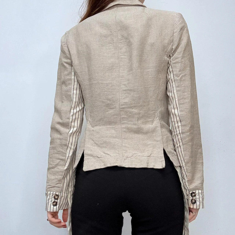 layered allsaints pinstripe shirt blouse