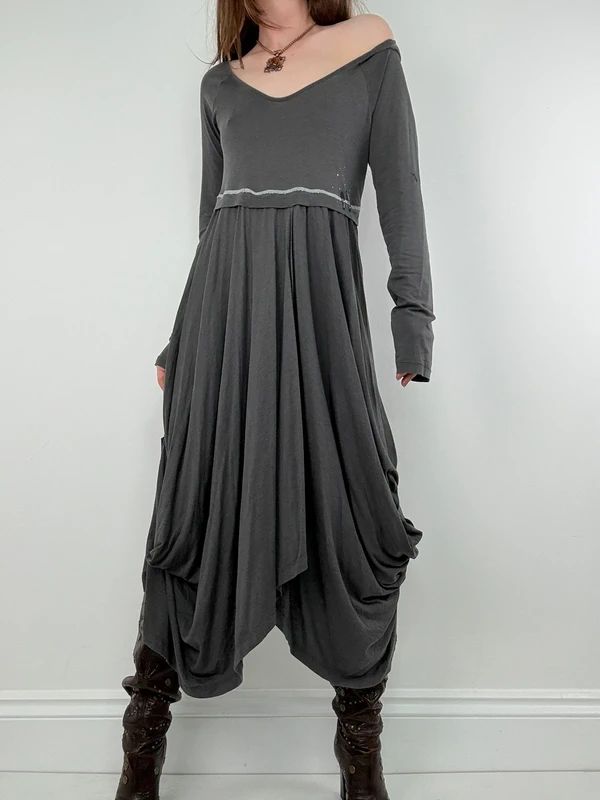 Draped layered Cop Copine maxi dress