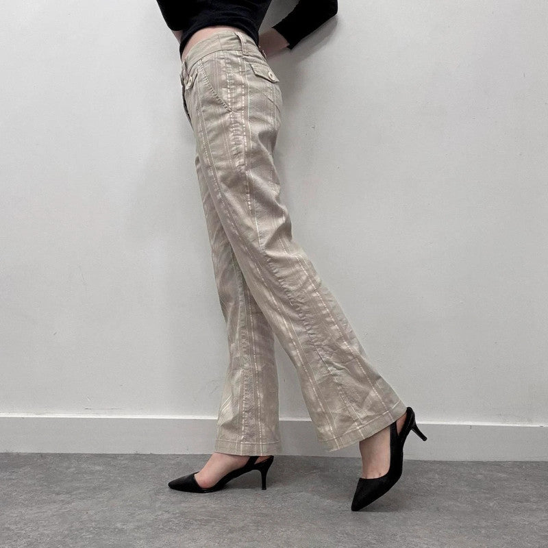 pinstripe cargo suit pants