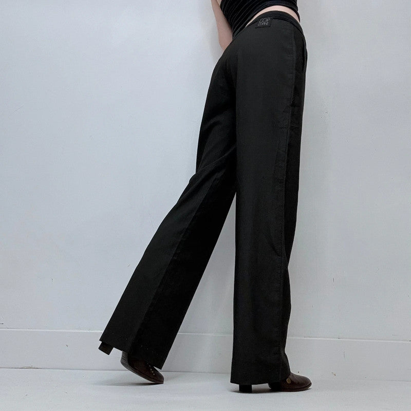 Cop Copine dark grey drawstring low rise trousers