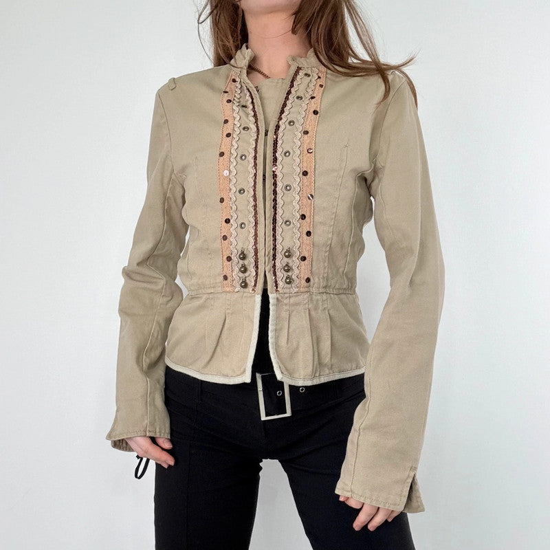 Napoleonic fitted lace corset jacket