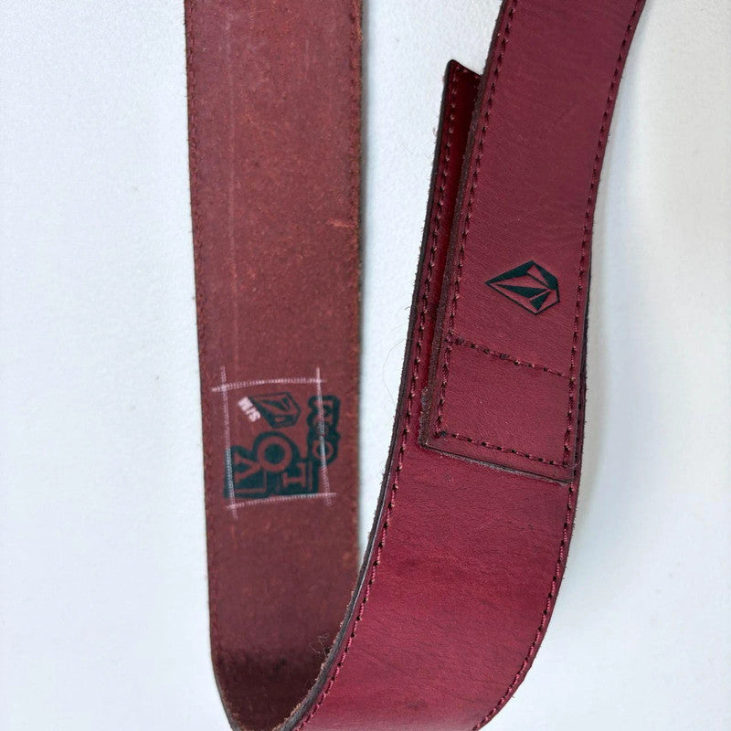 red leather chunky belt