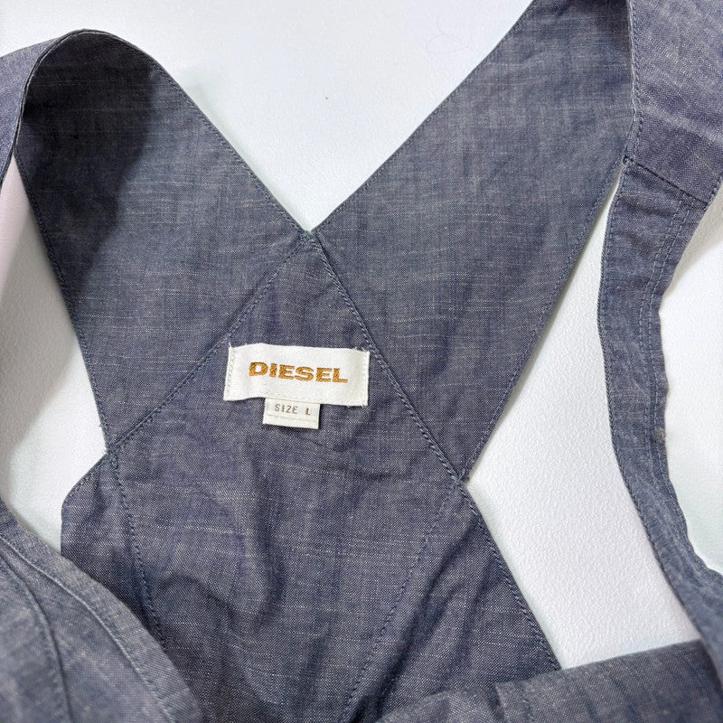 Diesel grey denim pinafore dress