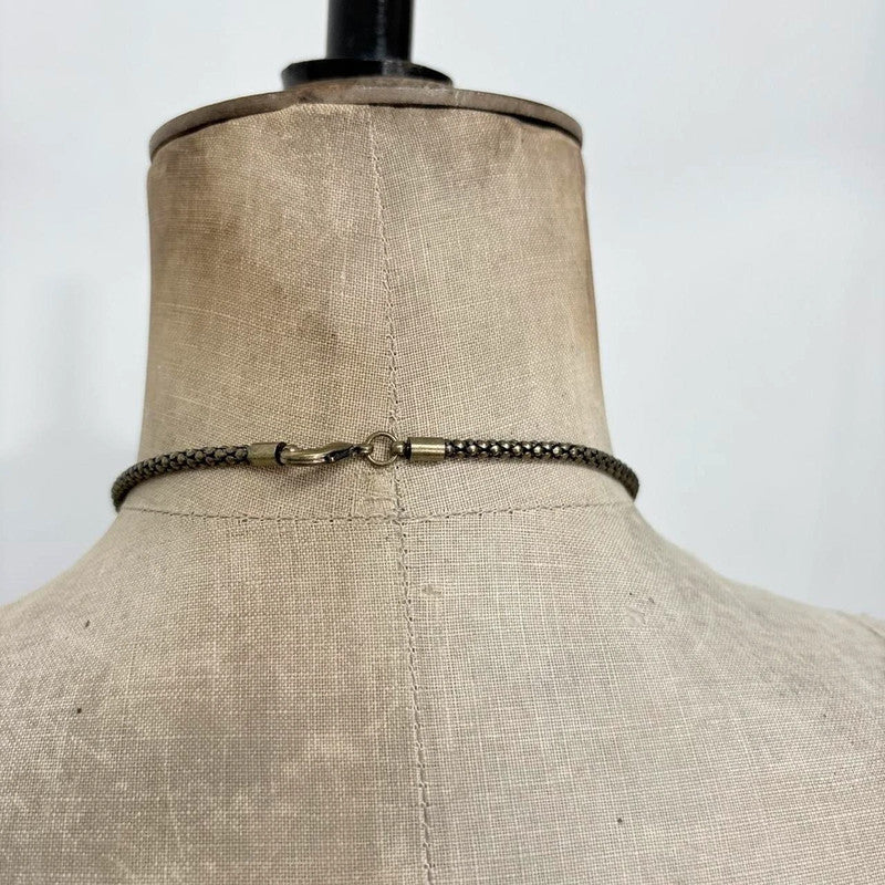 chunky metal boho necklace