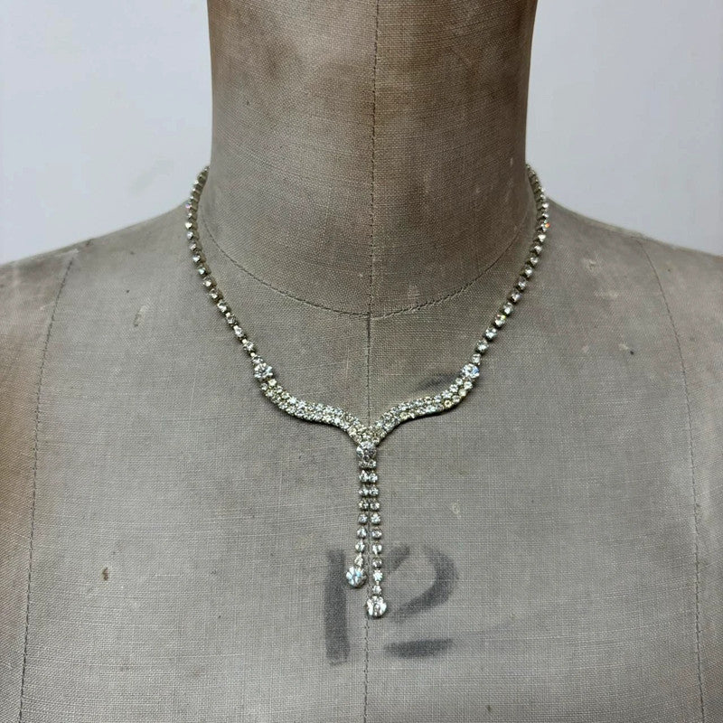 Diamante regency 90s necklace