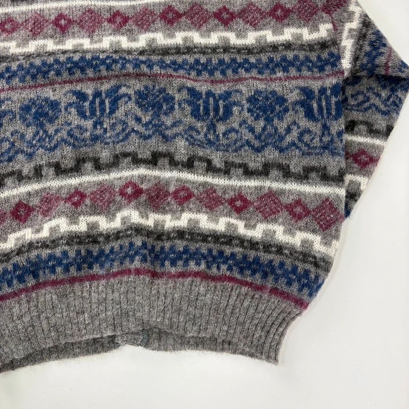 oversized knitted wool cardigan