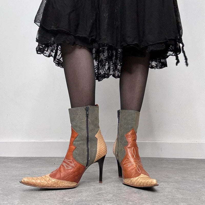 pointed toe cowboy boots
