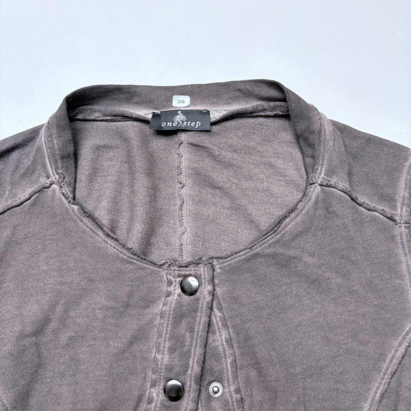 studded distressed flared top