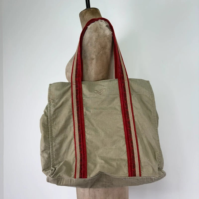 Khaki canvas utility bag