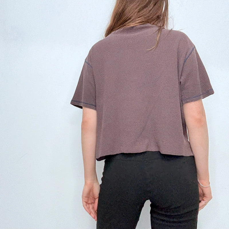 textured cropped Polo sport Ralph Lauren t-shirt