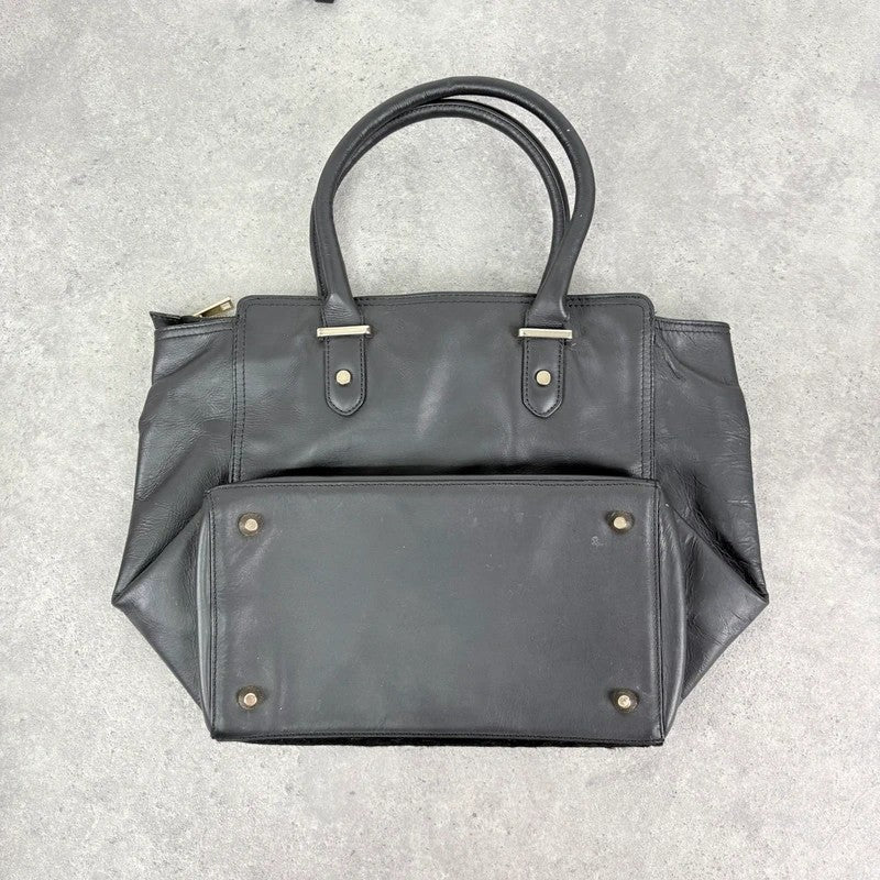 Black pony hair bag