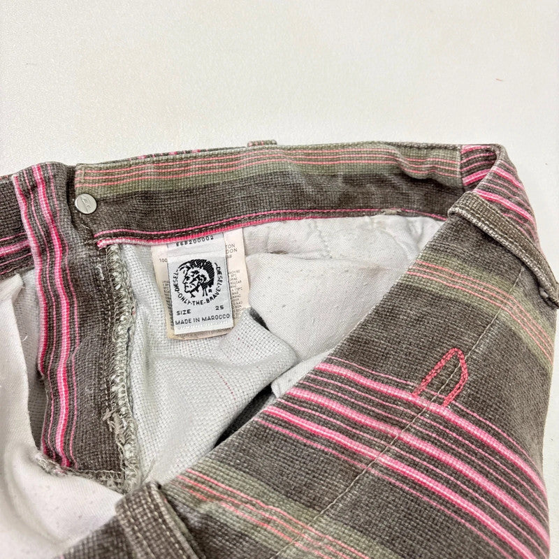Diesel pinstripe flared jeans