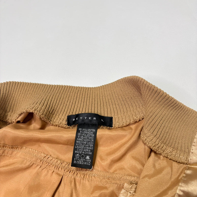 cropped fitted ribbed waistband jacket
