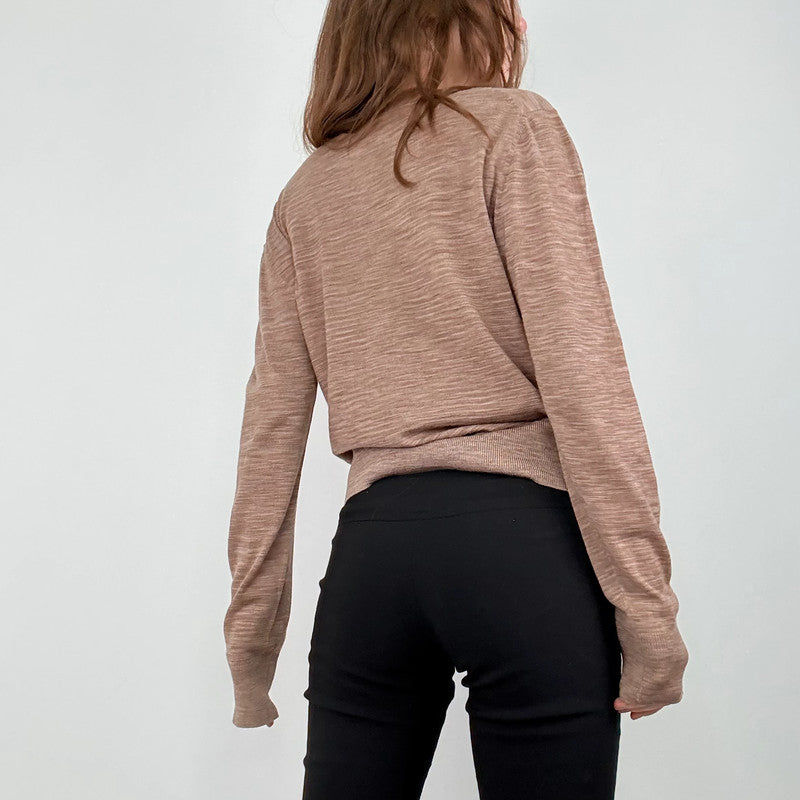 Paul Smith brown knit slouchy jumper