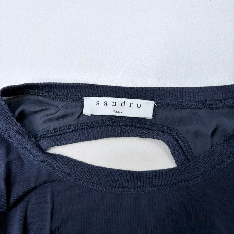 navy Sandro slouchy t-shirt