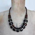 oversized chunky carved necklace