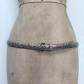 silver studded leather belt