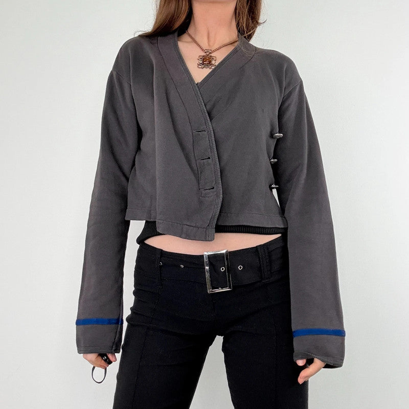 Cop Copine cropped asymmetric jacket